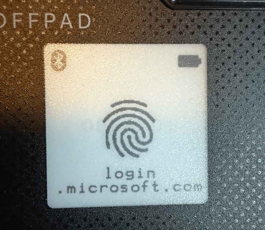 Écran e-ink biométrique